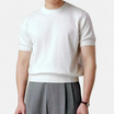 Men's Fine-Knit Short Sleeve Jumper
