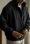 Men’s Jacket with Ribbed Structure and Stand-Up Collar