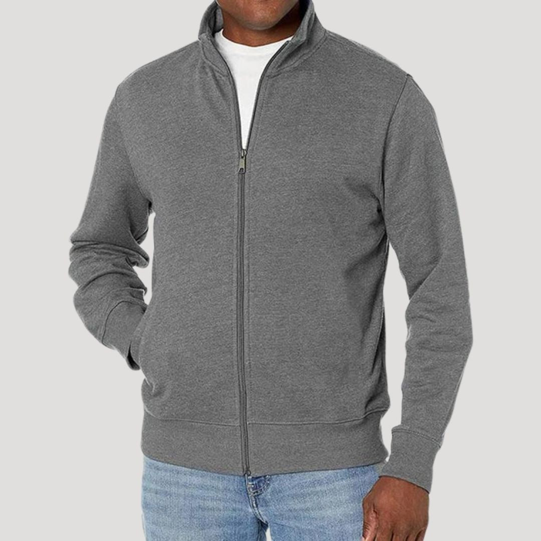 Men's Jacket with Zipper - Lightweight Casual Design for Spring - Versatile Comfort Fit 0