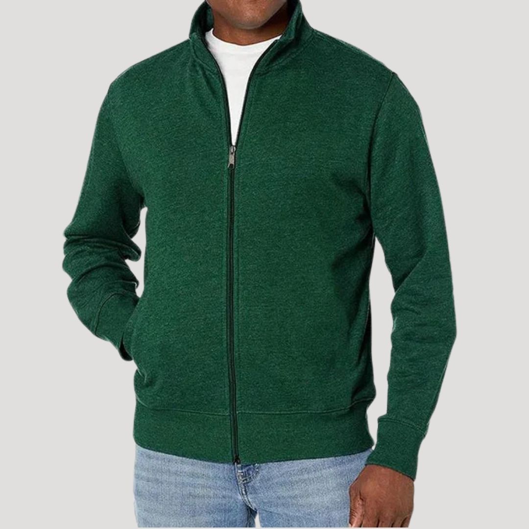 Men's Jacket with Zipper - Lightweight Casual Design for Spring - Versatile Comfort Fit 4