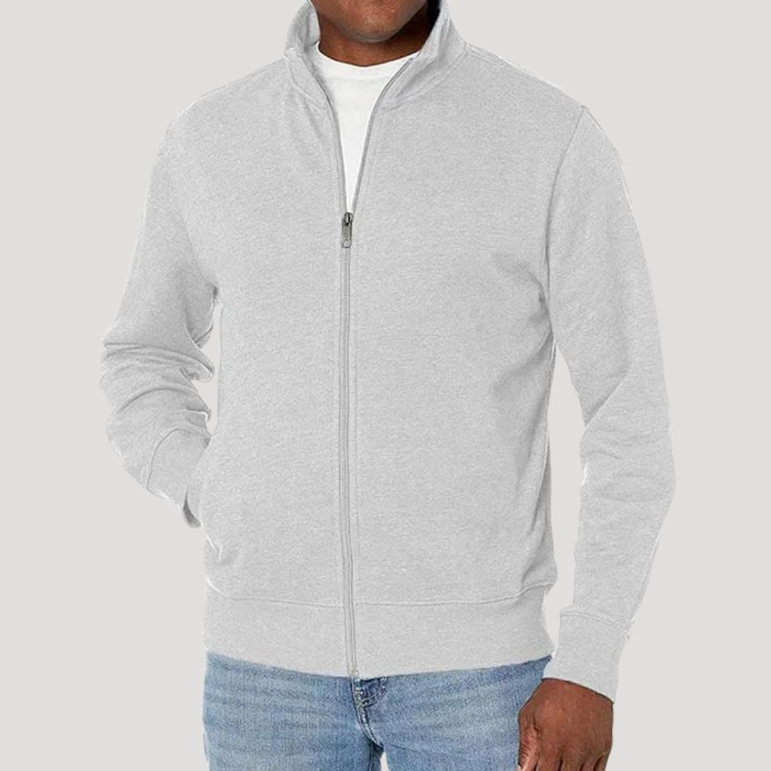 Men's Jacket with Zipper - Lightweight Casual Design for Spring - Versatile Comfort Fit 5
