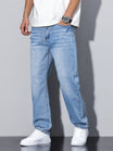 Men’s Jeans with Button Closure and Belt Loops