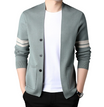 Men’s Long-Sleeve Cardigan with Button Closure