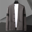 Men’s Long-Sleeve Cardigan with Button Closure