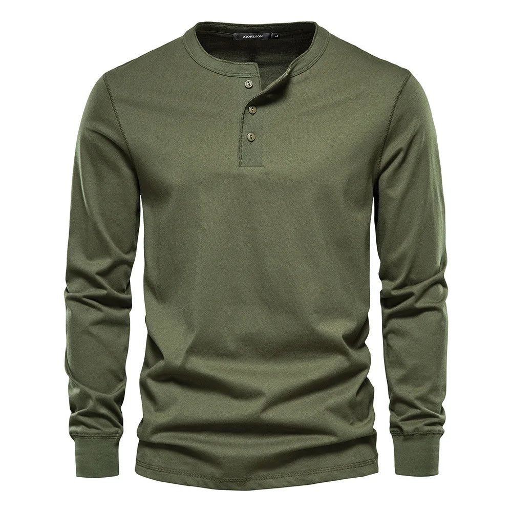 Men's Long Sleeve Button-Up Shirt with Comfortable Fit – Casual Style for Everyday Wear 3