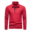 Men's Long Sleeve Polo Shirt with Button Neck – Breathable Fabric for Versatile Style 0