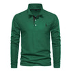 Men's Long Sleeve Polo Shirt with Button Neck – Breathable Fabric for Versatile Style 4