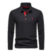 Men's Long Sleeve Polo Shirt with Button Neck – Breathable Fabric for Versatile Style 6