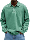 Men's Long Sleeve Polo Shirt with Classic Collar – Casual Fit for Everyday Wear 2