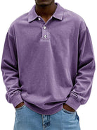 Men's Long Sleeve Polo Shirt with Classic Collar – Casual Fit for Everyday Wear 5