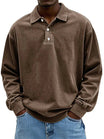 Men's Long Sleeve Polo Shirt with Classic Collar – Casual Fit for Everyday Wear 6