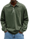 Men's Long Sleeve Polo Shirt with Classic Collar – Casual Fit for Everyday Wear 7