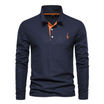 Men’s Long Sleeve Polo with Button Closure