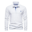 Men’s Long Sleeve Polo with Button Closure