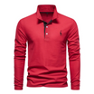 Men’s Long Sleeve Polo with Button Closure