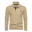 Men’s Long Sleeve Polo with Button Closure