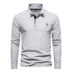 Men’s Long Sleeve Polo with Button Closure