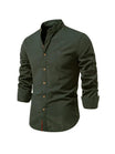 Men’s Long Sleeve Shirt with Stand Collar