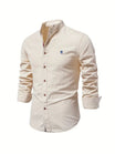 Men’s Long Sleeve Shirt with Stand Collar