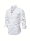 Men’s Long Sleeve Shirt with Stand Collar