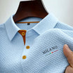Men's Polo Shirt with Milano Button Placket and Textured Surface – Classic Fit Cotton Blend 1