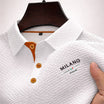 Men's Polo Shirt with Milano Button Placket and Textured Surface – Classic Fit Cotton Blend 4