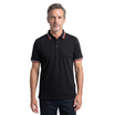 Men’s Polo with Striped Collar