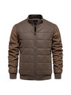 Men's Quilted Spring Jacket with Zip Front Closure