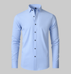 Men's Shirt with Long Sleeves and Button Closure