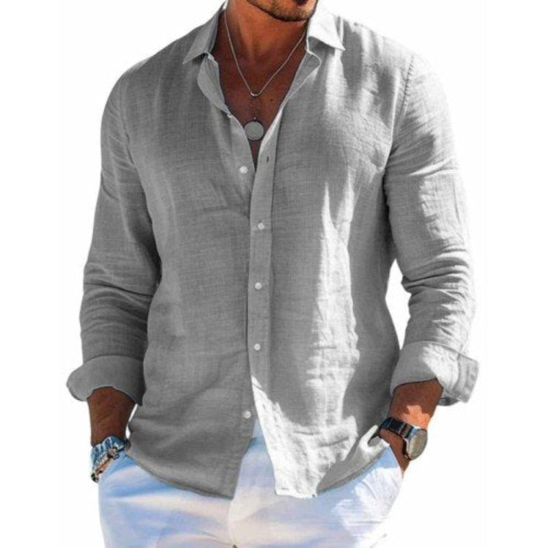 Men's Shirt with Relaxed Fit and Comfortable Material – Casual Button-Up Style 0