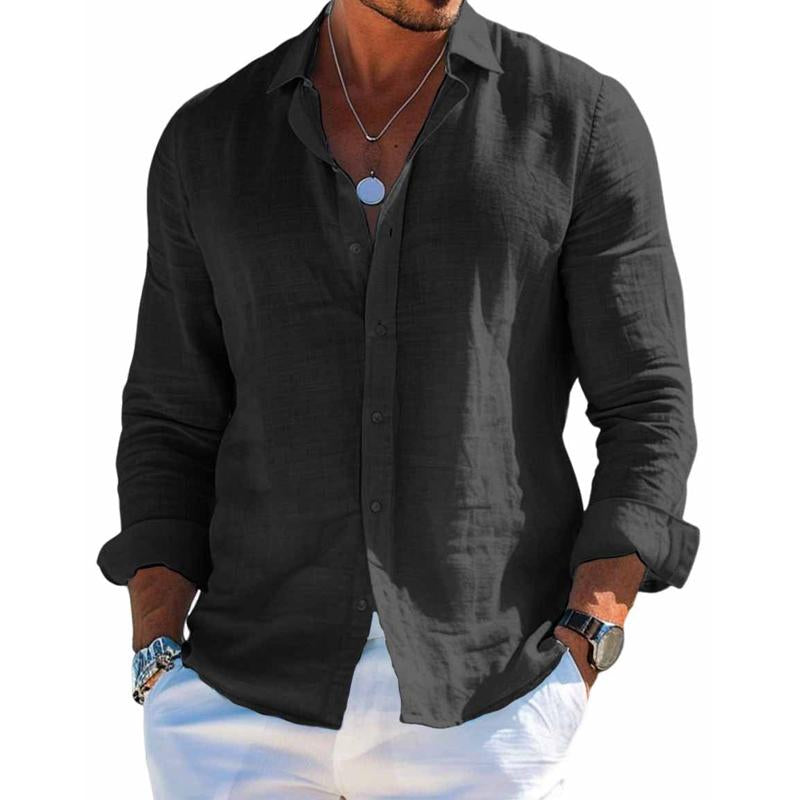 Men's Shirt with Relaxed Fit and Comfortable Material – Casual Button-Up Style 3