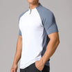 Men’s Sports T-Shirt with Half-Zip Closure