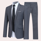 Men's Suit Two-Piece Set with Modern Cut – Formal Business Attire in Classic Fit 1