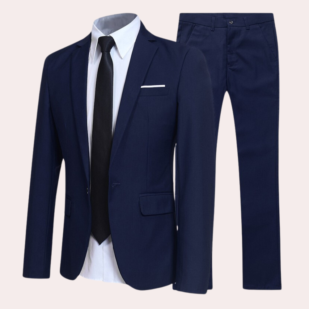Men's Suit Two-Piece Set with Modern Cut – Formal Business Attire in Classic Fit 2