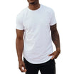Men’s T-shirt with Round Neckline and Rounded Hem