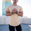 Men’s T-shirt with Round Neckline and Rounded Hem