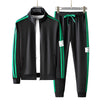 Men’s Tracksuit with Zip-Up Top and Drawstring Joggers