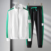 Men’s Tracksuit with Zip-Up Top and Drawstring Joggers
