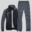 Men’s Tracksuit with Zip Jacket and Stand Collar