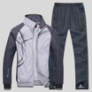 Men’s Tracksuit with Zip Jacket and Stand Collar
