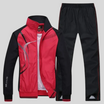 Men’s Tracksuit with Zip Jacket and Stand Collar