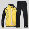 Men’s Tracksuit with Zip Jacket and Stand Collar