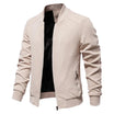 Men’s Zip-Up Cardigan with Waffle Texture