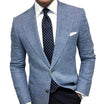 Men’s Blazer with Two Button Closure and Notch Lapel