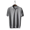 Men’s Knit Polo Shirt With Short Sleeves And Collar