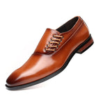 Mens Oxford Shoes with Side Lace Design and Comfortable Insoles – Genuine Leather Dress Shoes 2