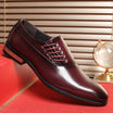 Mens Oxford Shoes with Side Lace Design and Comfortable Insoles – Genuine Leather Dress Shoes 6