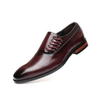 Mens Oxford Shoes with Side Lace Design and Comfortable Insoles – Genuine Leather Dress Shoes 7