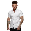 Men’s Short Sleeve Shirt with Button Front and Collar