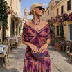 Off Shoulder Maxi Dress with Sculpted Bodice and Mermaid Silhouette – Elegant Formal Wear 3